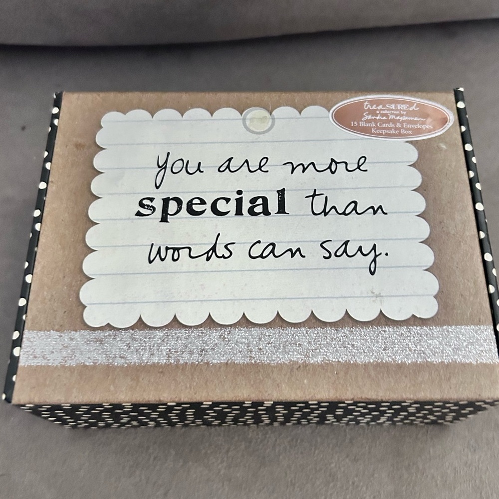 50%offw❤️ 15 Stationary Blank you’re special Note Cards Boxed Set w buttons